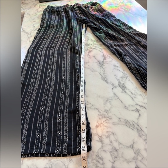 NWT Lotus and Luna Flowy Boho Wide Leg Drawstring Pants, Large - Akha Tribal - Picture 11 of 11